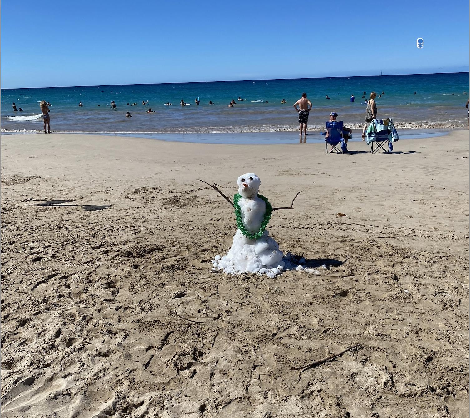 Building a Snowman – Hawaiian Style